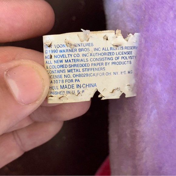 Vintage ACE Novelty Co 24” Taz Tasmanian Devil Stuffed Animal Plush Doll - Picture 4 of 8